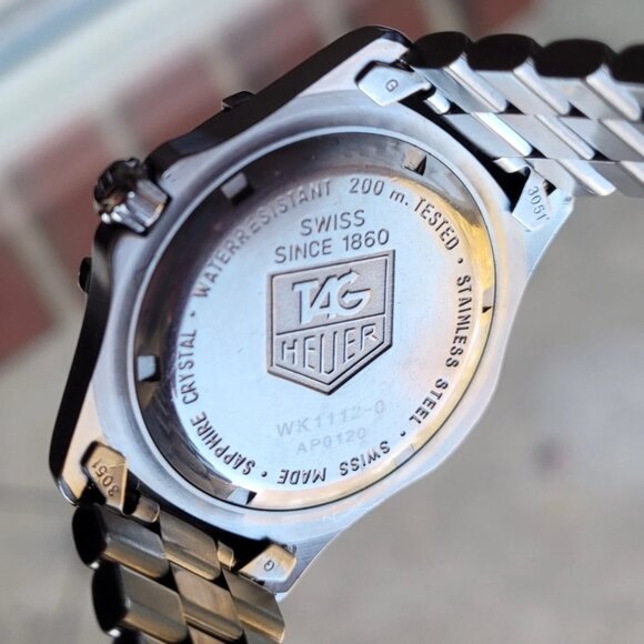 Tag Heuer WK1112.BA0311 Mens 2000 Series Professional Quartz Watch Silver BA0317 - Picture 6 of 8